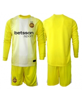 Inter Milan Portiere Maglia Gara Trasferta Repliche 2025-26 Bambino Maniche Lunghe